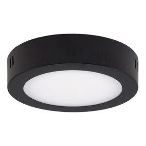 PLAFON LED REDONDO 12W NEGRO