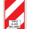 CARTEL CHAPA BALIZA MINI 23X80 ABC