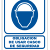 CARTEL USAR CASCO SEGURIDAD 22X28