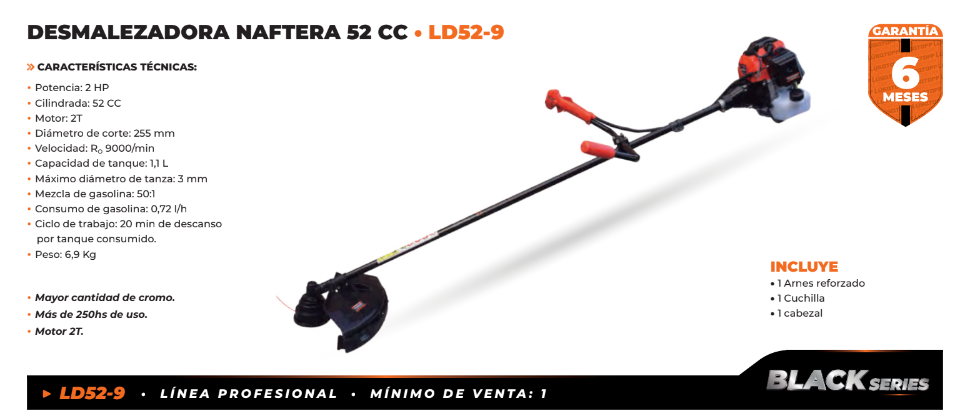 DESMALEZADORA LUSQTOFF BLACK SERIES LD52-9