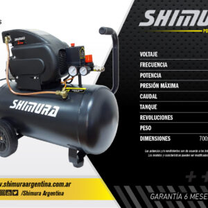 COMPRESOR SHIMURA 2.5HP - 50LTS